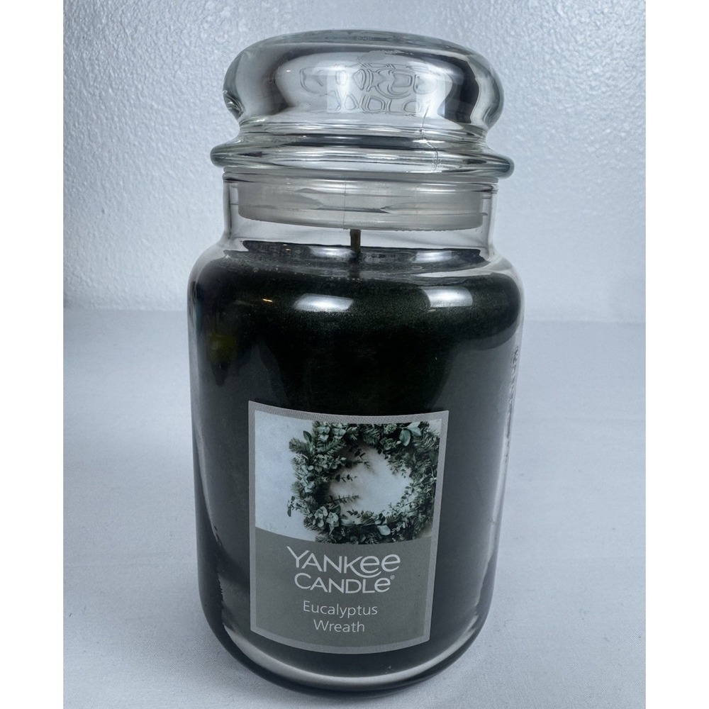 Yankee Candle Eucalyptus Wreath 22oz Large Jar Discontinued Retired HTF Rare New